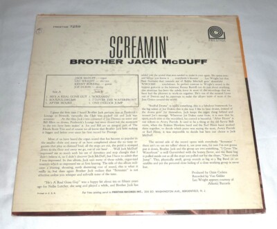 VINYL LP by BROTHER JACK McDUFF 