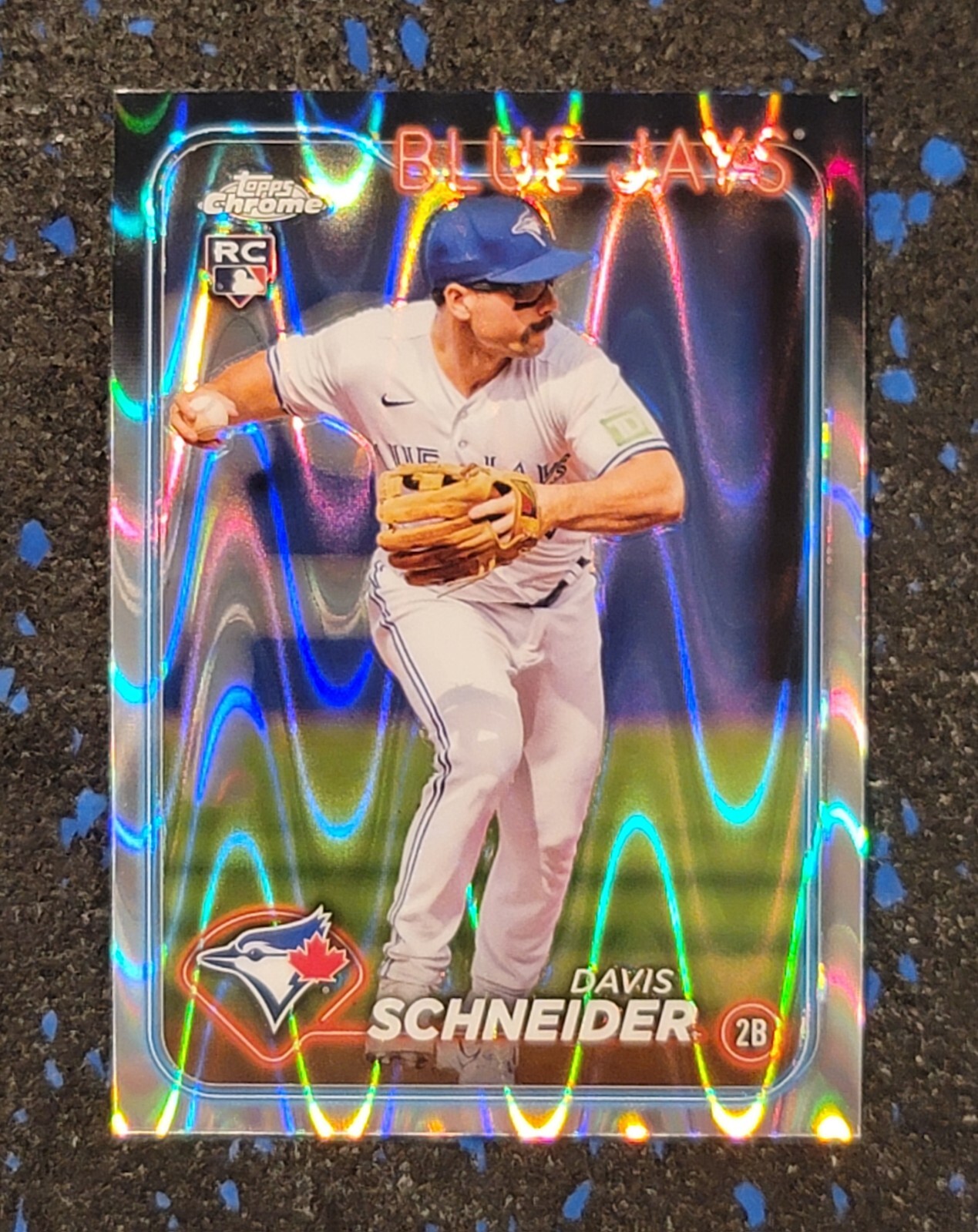 2024 TOPPS CHROME BASEBALL DAVIS SCHNEIDER ROOKIE RAYWAVE REFRACTOR #290