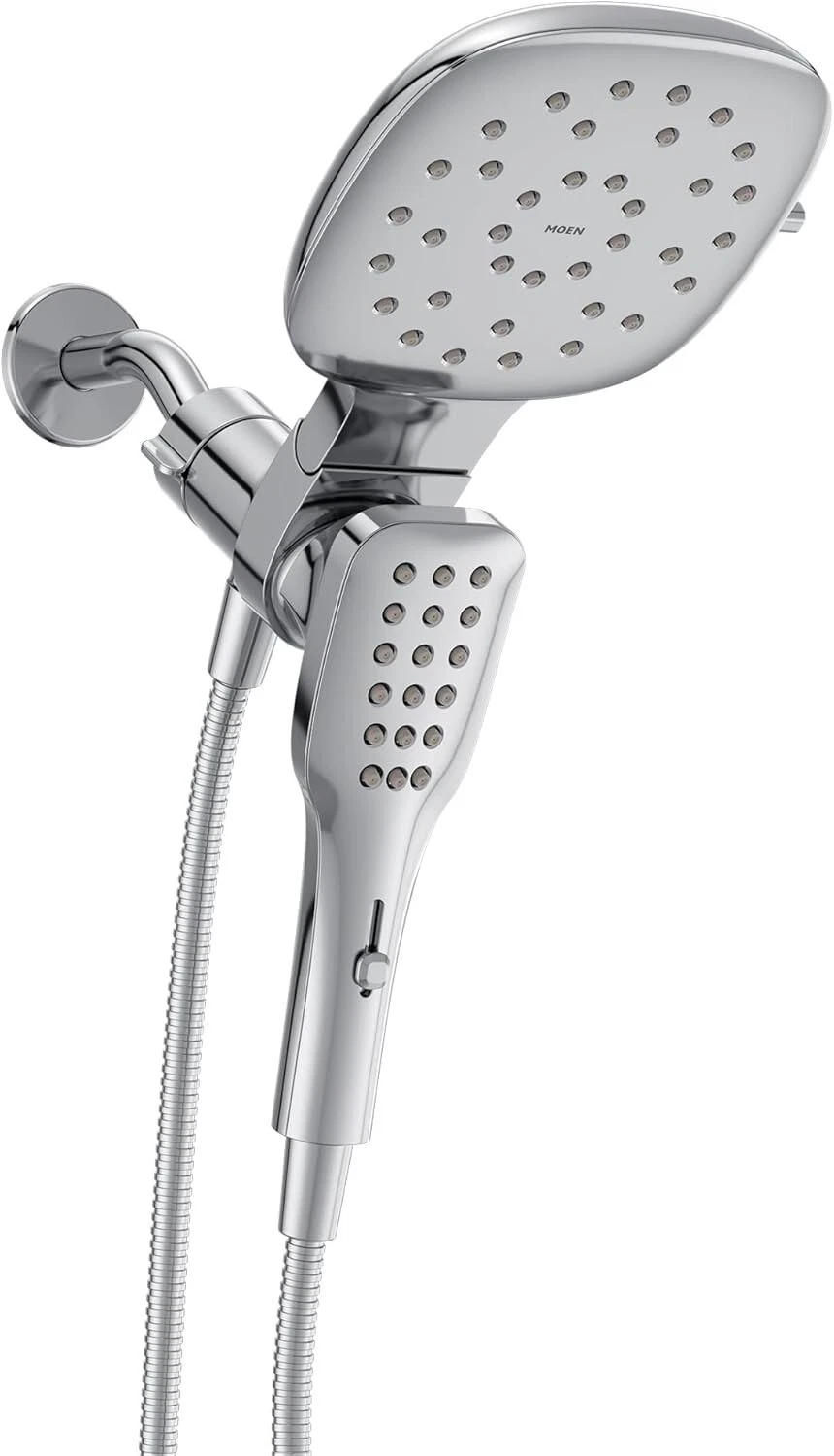 Moen 220C4EP Shower Head w Detachable Hand Shower Combo, 7" Spray Head - Chrome
Opens in a new windo