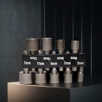 9/14 Pcs/Set Hex Sockets Sleeve Nozzles Nut Driver Set Power Nut Driver Tool
