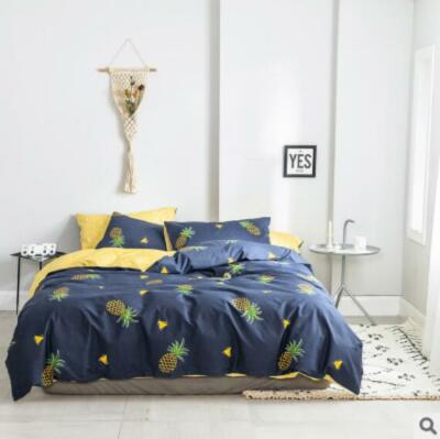3D Fruit Pineapple Triangle KEP2934 Bed Pillowcases Quilt Duvet Cover Kay