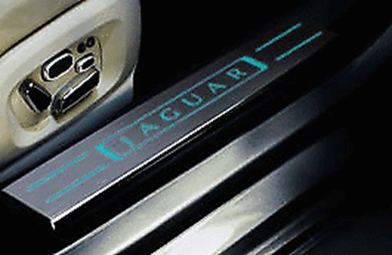 Genuine Jaguar XJ Illuminated Tread Plates Rear C2D22754 for sale 