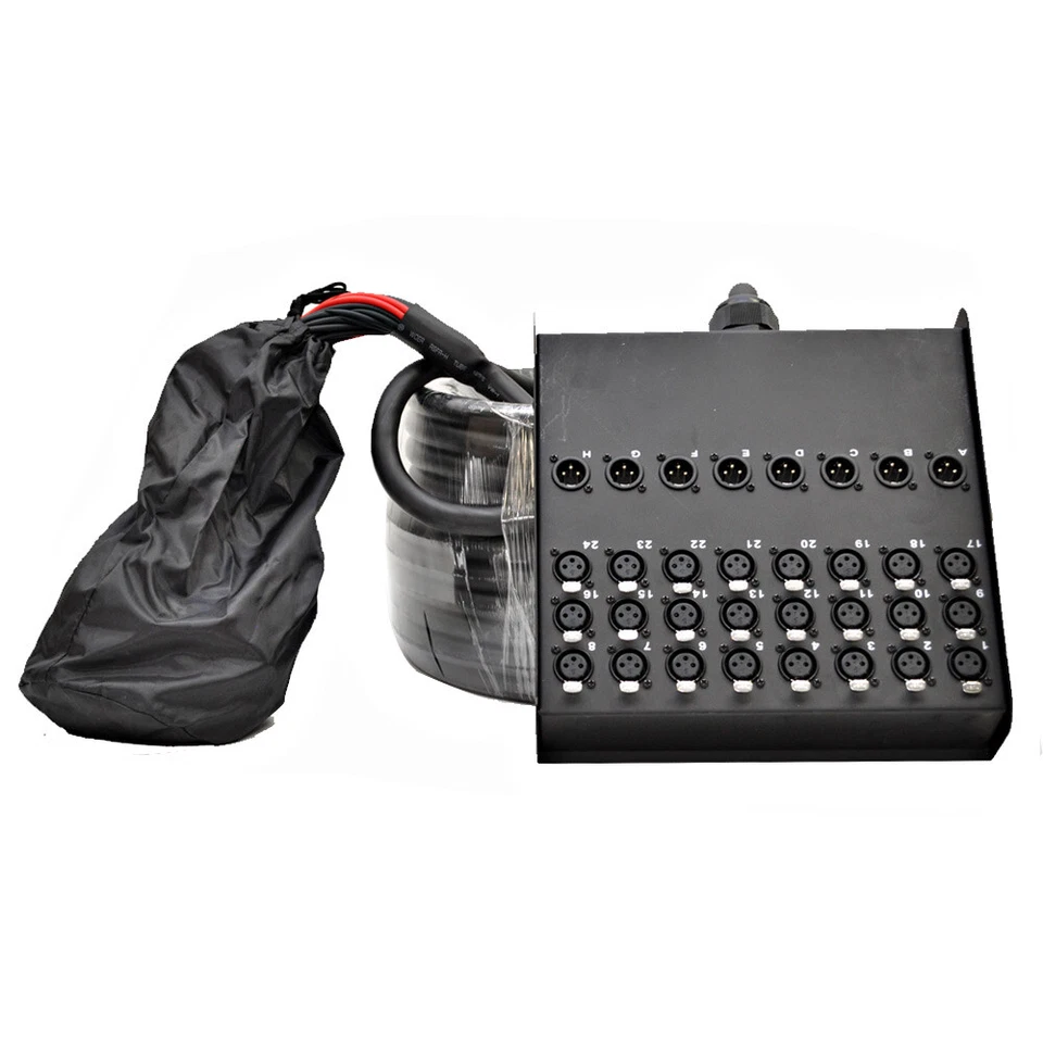 Seismic Audio 24x8 Channel XLR Low Profile Circuit Board Snake Cable - 100 Feet - Image 4 of 4