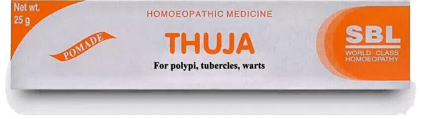 SBL THUJA OINTMENT 25g Homeopathic Remedy UK