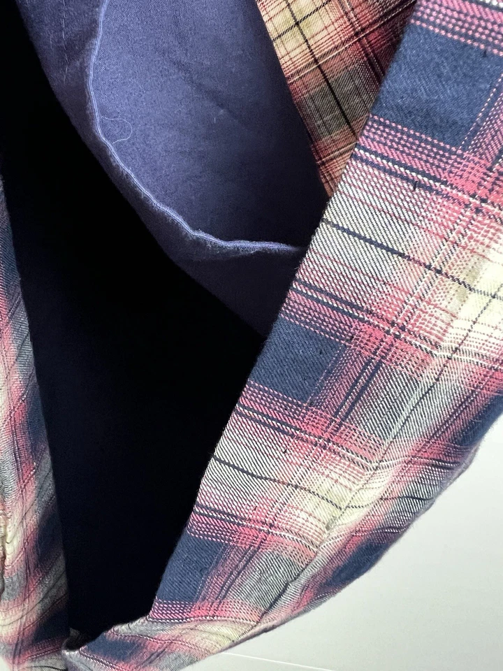 Vestido polar Brooks Brothers niñas 12 rojo azul a cuadros manga corta clásico forrado Foto 4 de 4