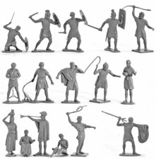 Marx Recast 54mm Ben Hur - 25 in 16 poses - gray color - 1990s - very low stock