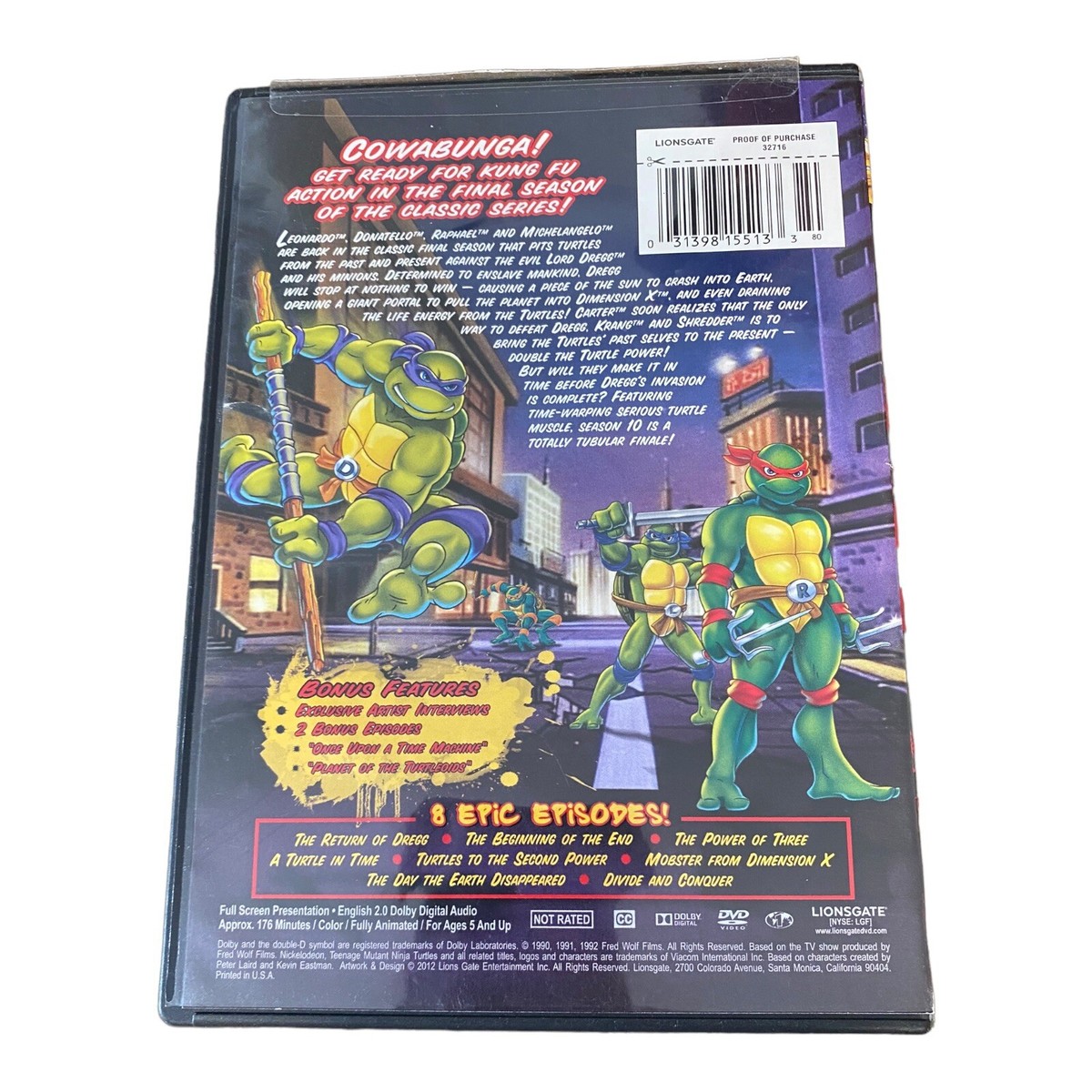 ブレインナビゲーションDVD Teenage Mutant Ninja Turtles Season 10: the Complete Final Season