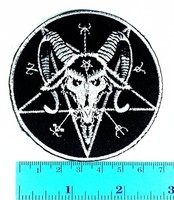 666 Demonic Pagan Goat Pentagram Band Logo Heavy Metal Punk Rock Jacket T Shi... on sale 666 Demonic Pagan Goat Pentagram Band Logo Heavy Metal Punk Rock Jacket T Shi... on sale