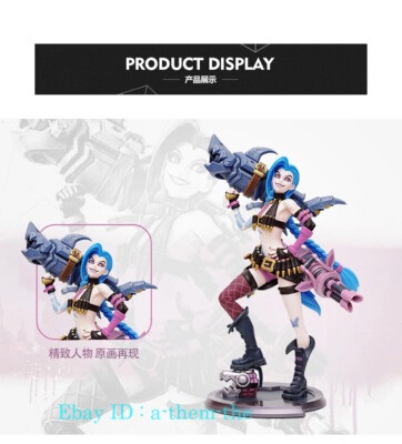 Official League of Legends LOL Jinx Collectible Statue PVC Figure Model IN Sotck
