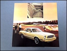1976 Ford Mustang Ii Vintage Original Car Sales Brochure Catalog Cobra Mach Ghia