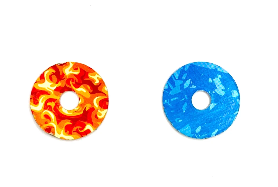 Juego de reemplazos de disco de fichas Sorry Game Fire and Ice Power UP de uno cada uno Foto 3 de 4