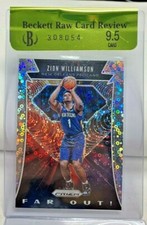 Zion Williamson 2019-20 Panini Prizm Far Out FAST BREAK SILVER Prizm RC BGS 9.5
