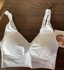 Naturana :5492 Nursing bralette:Padded Cup :White:Small BNWT