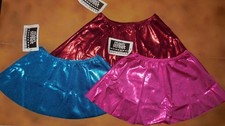 Dance FOIL Spandex LIQUID METAL Pull On SKIRT 3 Color Choices Adult/Child Sze