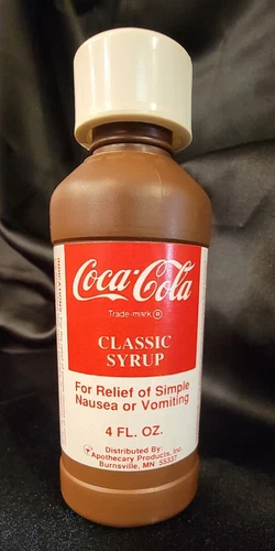 Rare Vintage Coca-Cola Medicine 4oz Classic Syrup For Relief Of Nausea/ Vomiting