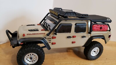 Axial Scx24 Gladiator Body Armor/Exocage with lightbar