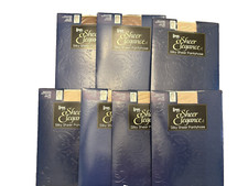 7 Pantyhose L'eggs Leggs Sheer Elegance Silky Sheer Size AB 1998 Buff Beige Vtg