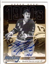 2011-12 Upper Deck 1960s Hockey Heroes Autograph #HH18 Brad Park 14/15 Rangers