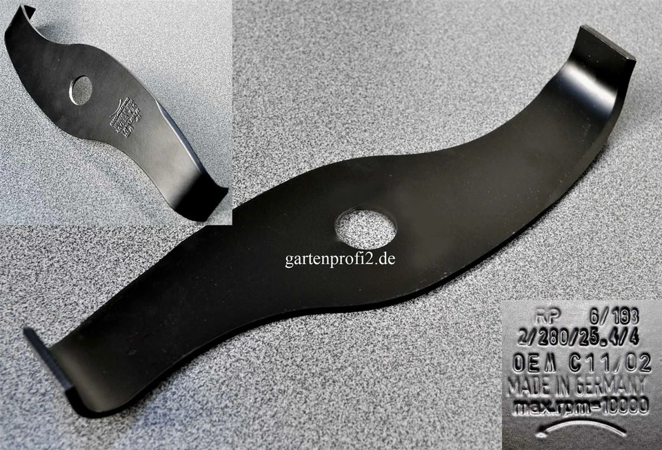 Mulchmesser Häckselmesser Freischneider Motorsense 280/25,4/4mm