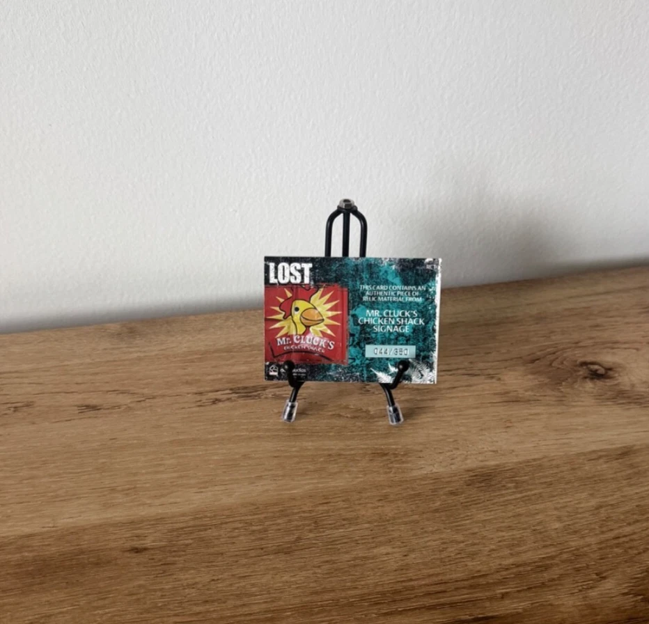 LOST Relics Prop Relic Material Card RC1 Mr. Cluck's Chicken Shack Sign #41/350 - Image 4 of 4