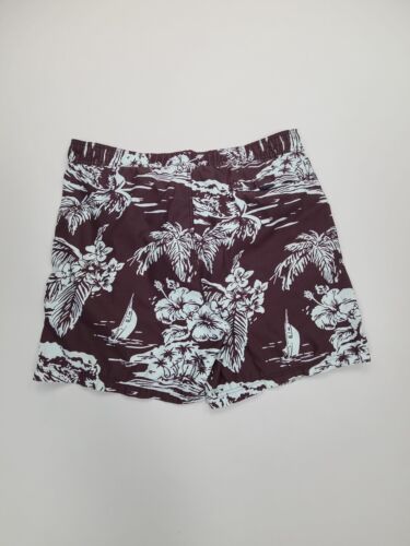 Nautica Swim Trunks Mens Extra Large Brown Board Shorts Swim Suit Beach - Picture 2 of 9