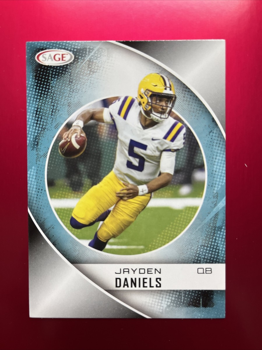 ジェニア No.118 トレーディングカード 2023 Sage JAYDEN DANIELS Rookie Card RC, Card #8, Geaux Tigers