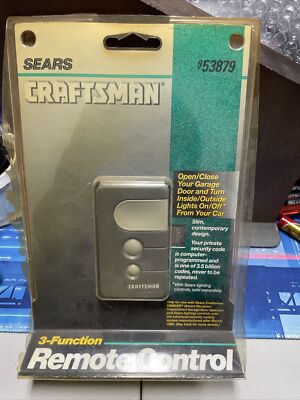 Craftsman 3 Function Garage Door Remote Control Opener - Model 53879 | eBay