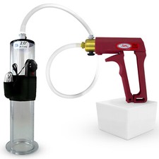 LeLuv Penis Pump MAXI Wide Flange Seamless Untapered Vibrating Cylinder Option