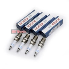 4x Genuine Spark Plug Double Platinum Ignition Bosch For 1.8 2.0T VW Jetta Audi 