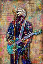 Dexter Holland of Offspring Poster, The Offspring Tribute Fine Art Free Shipping
