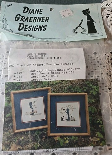Diane Graebner Designs Cross Stitch Patterns Amish- Kitty's Helper - Picture 1 of 5