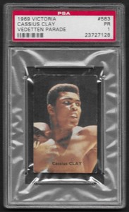 Cassius Clay 1969 Victoria Vedetten Parade #583 PSA 1