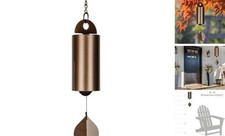Woodstock Wind Chimes Heroic Windbell Wind Chimes for Outside, 24" Copper HWMC