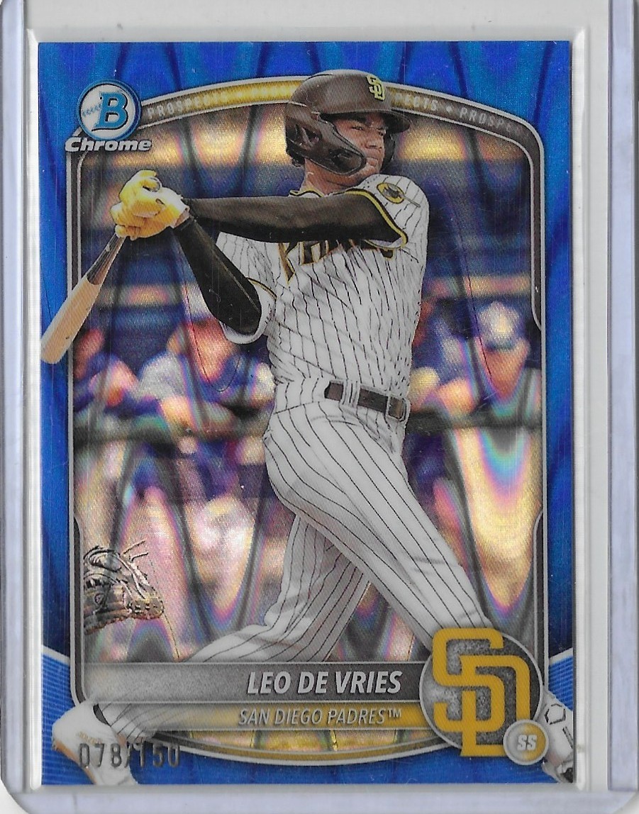 2025 Bowman Leo De Vries Blue Lava Refractor /150