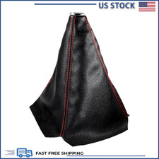 Car Shifter Dust Cover Leather Red Universal Manual And Automatic Cars Car Shifter Dust Cover Leather Red Universal Manual And Automatic Cars