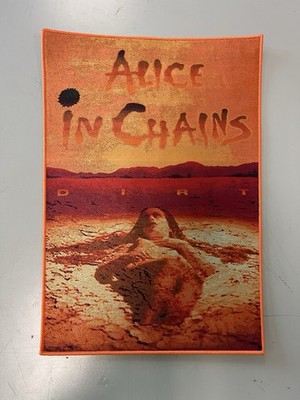 ALICE IN CHAINS - Sew On Back Patch - DIRT Backpatch Orange