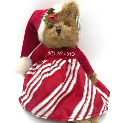 NWT Bearington Collection Missy Claus Teddy Bear Christmas 173174 Red Silver