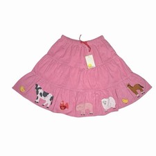 Mini Boden Farm Animal Appliqu  Cord Skirt Size 5-6 NWT