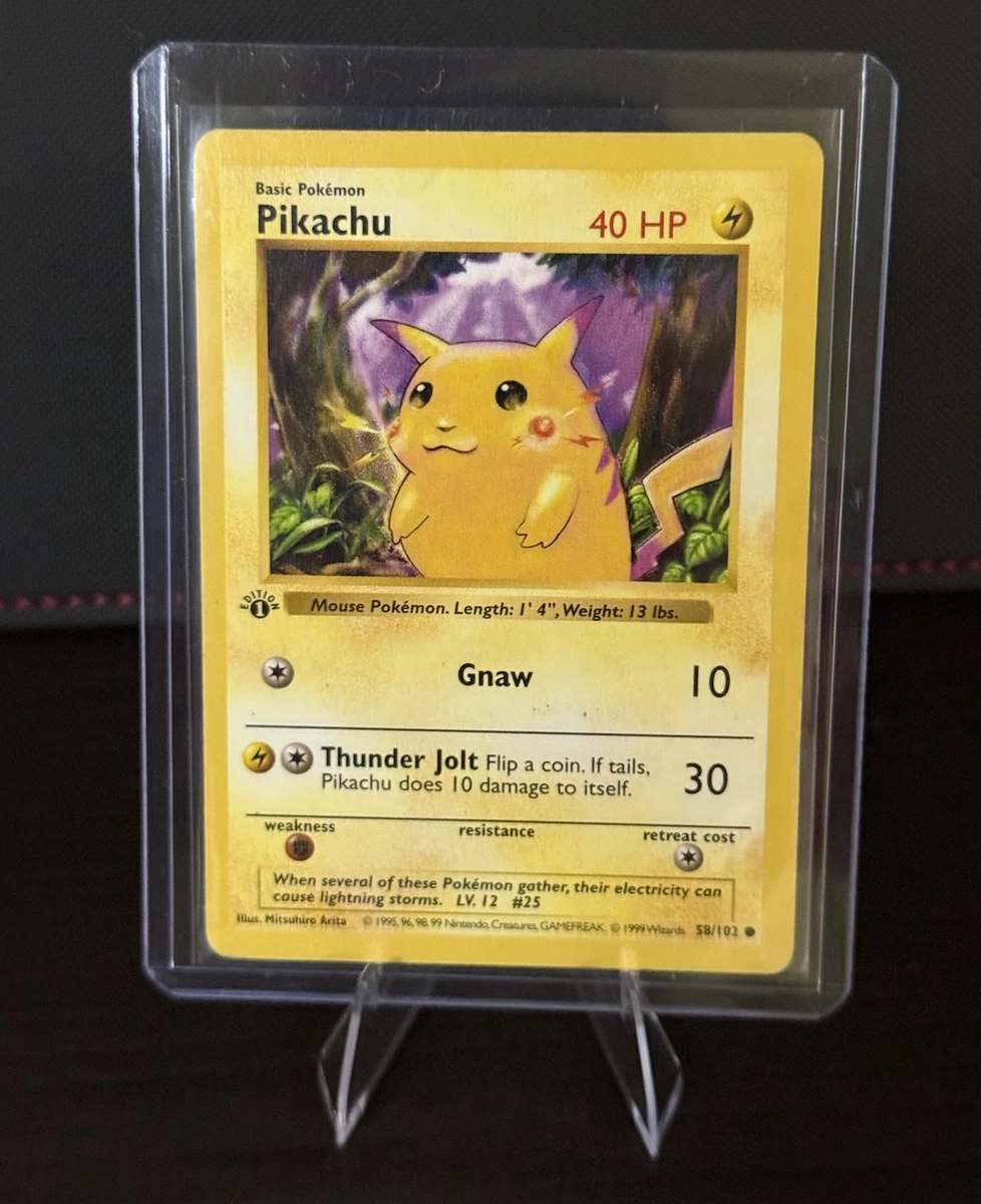 Pikachu Pokémon TCG Shadowless Individual Collectible Card Game