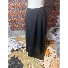 Black Maxi Skirt Flowy Long Skirt Casual Everyday Comfort Size M