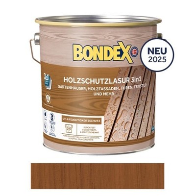 BONDEX Holzschutzlasur 3in1 Teak 4 L