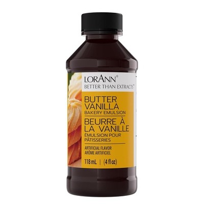 Butter Vanilla Bakery Emulsion 4 oz  Intense Butter Vanilla Flavor Extract  Bak