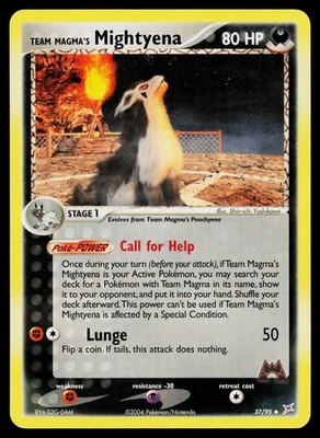 Team Magma's Mightyena 37/95 Team Magma vs Team Aqua Uncommon
