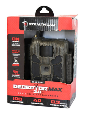 Stealth Cam Deceptor Max 2.0 Cellular Trail Camera STC-DCPTRX2
