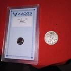 1961 Roosevelt Dime   Brilliant Proof + 1943 Silver Half Dollar