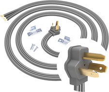 3-Prong Dryer Cord, 30 Amp 5 Foot Appliance Power Cord, NEMA 10-30P to 3-Wire wi