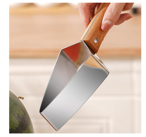 Triangle Watermelon Cutter,Stainless Steel with Wooden Handle-Melon Slicer Tool - Bild 6 von 11