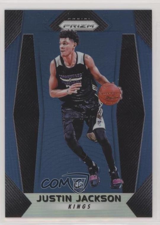 2017-18 Panini Prizm Blue Prizm /199 Justin Jackson #27 Rookie RC