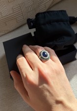 APM Monaco Festival Bold Green and Blue Cocktail Ring Sz 52/5.5 $220 NEW