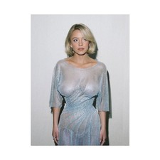 Sydney Sweeney Poster, Gift For Fans, Feminine Aesthetic, Silver Dress